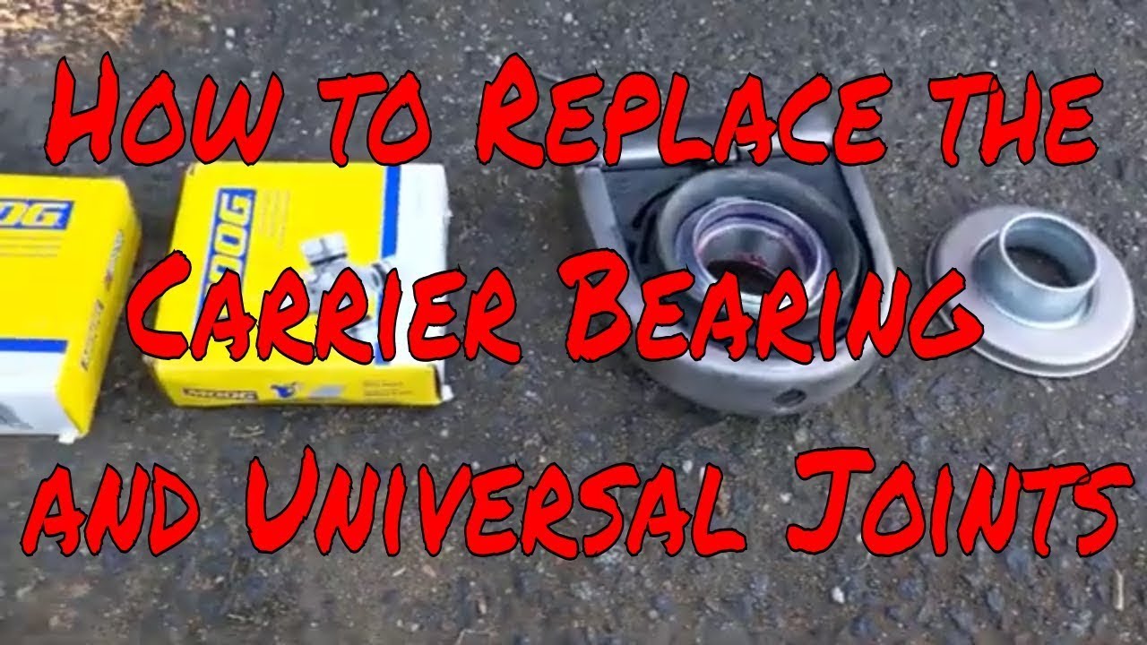 How to Dodge Ram carrier bearing replacement, and Universal Joints  replacement