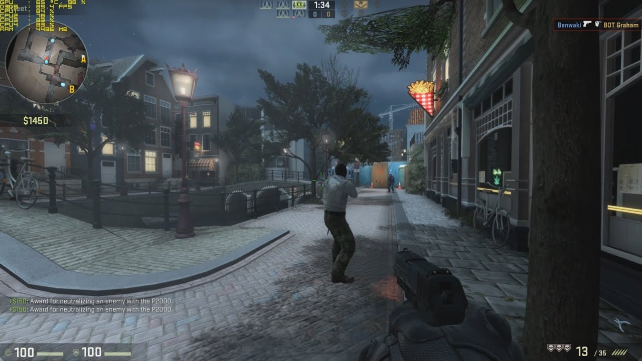 CS:GO GTX 950 1440p Gameplay FPS Test