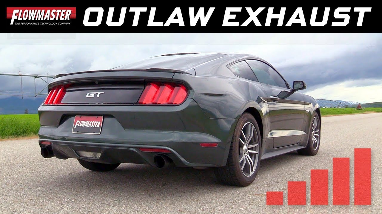 best exhaust for m109r 2015-17 Ford Mustang GT 5.0L - Outlaw Axle-back Exhaust System 817826