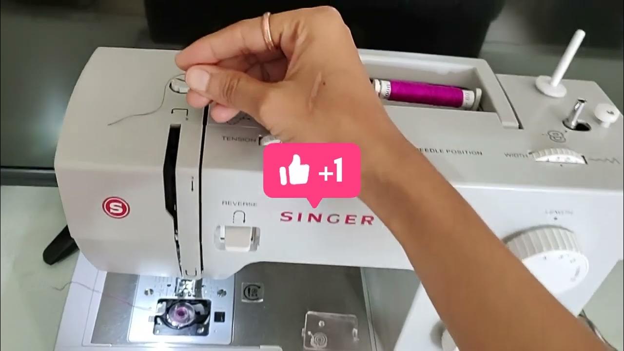 How to wind the Bobbin in Singer 4423 machine बॉबीन मे धागा कैसे भरे