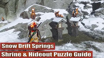 Ghost of Yotei: Snow Drift Springs Shrine & Hideout Puzzle Guide