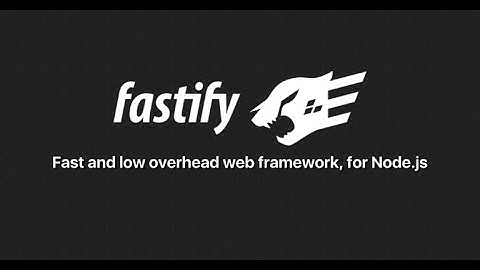 Fastify Framework (Node JS)  - Simple REST API               #fastify #restapi #nodejs #framework