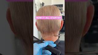 HOW IT ALL STARTED PIXIE HAIRCUT: Complete Tutorial Linked Below! 🔥🔥🔥
