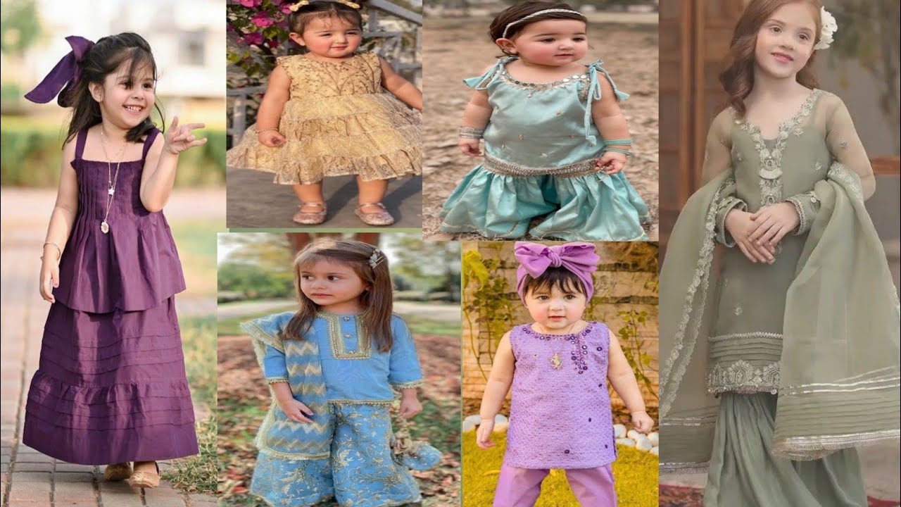 BABY GIRL FANCY EID DRESSES 2023LITTLE GIRL FANCY EID DRESS DESIGNS