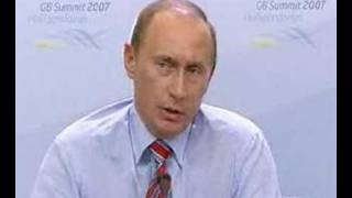 Putin, pressconference G8 2007 (RUS) 3/3