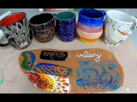 Ceramics 101: Underglaze Techniques 