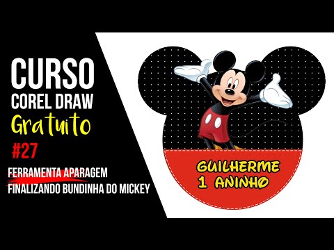 Curso de Corel Draw Gratuito Aula 27 - Finalizando a Bundinha do Mickey