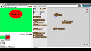 How to make a log on button in scratch! Part 1