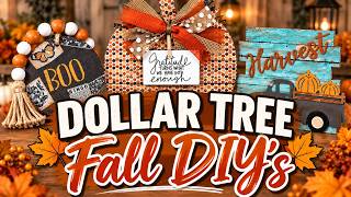 Fall Dollar Tree DIY's Using Supplies You ALREADY Have!