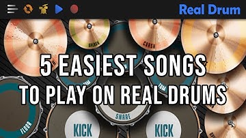 5 easiest songs to play on real drums