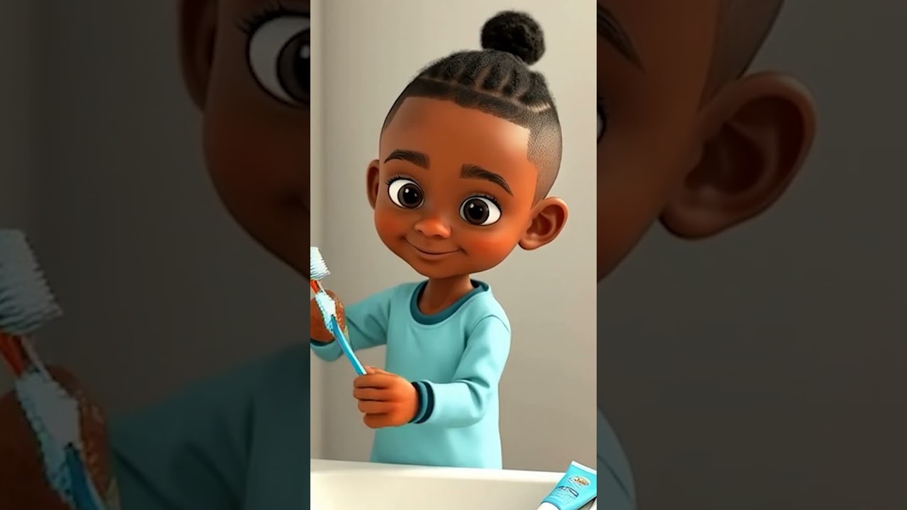 Brush Your Teeth for Kids! (Bilingual: English & Spanish) |Melanin Babies