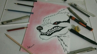 Sketch Drawing /Nine-tailed fox - Kurama (Naruto)