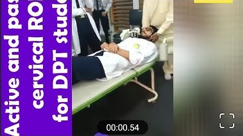 Active and passive || cervical ROM || DPT part 1 By Dr.Atif Nazir || English || Urdu language