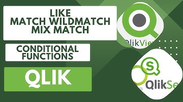 Learn How to Use Conditional Functions like Match Mix Match and Wild Match in Qlik #dataanalytics