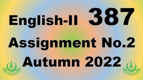 AIOU Code 387 Solved Assignment No.2 Autumn 2022
