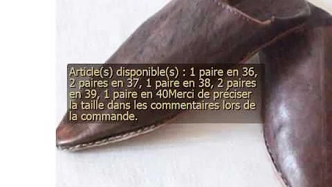 BABOUCHE MAROCAINE EN CUIR