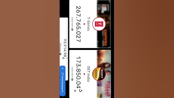 t series😀😃 vs 😀😃soney art live subscriber count on youtube video #shots #short #viral #viralvideo