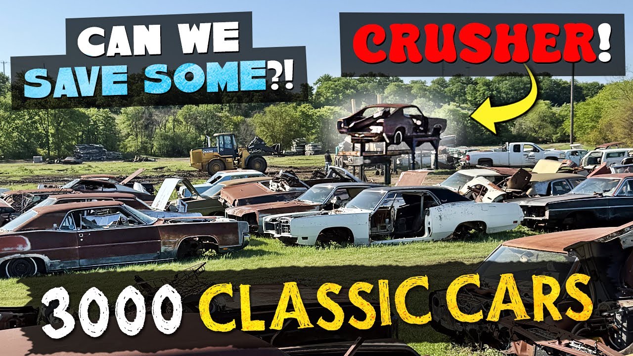 ABANDONED classic cars! Junkyard Exploring! 1974 AMC Hornet find!