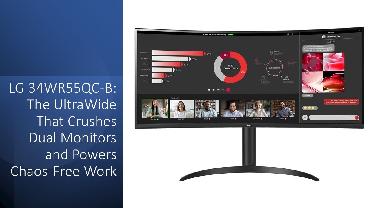 LG 34WR55QC-B: The UltraWide That Crushes Dual Monitors and Powers 