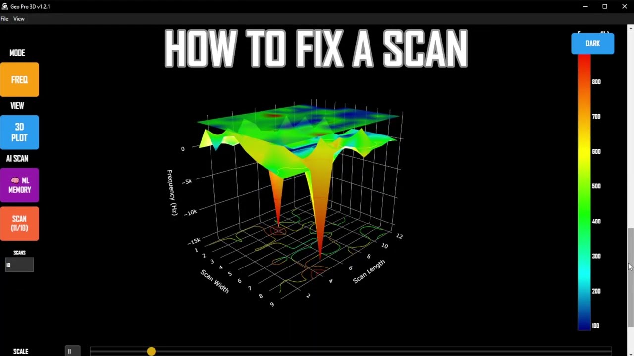 HOW TO FIX A SCAN in Geo Pro 3D subsurface imaging software.