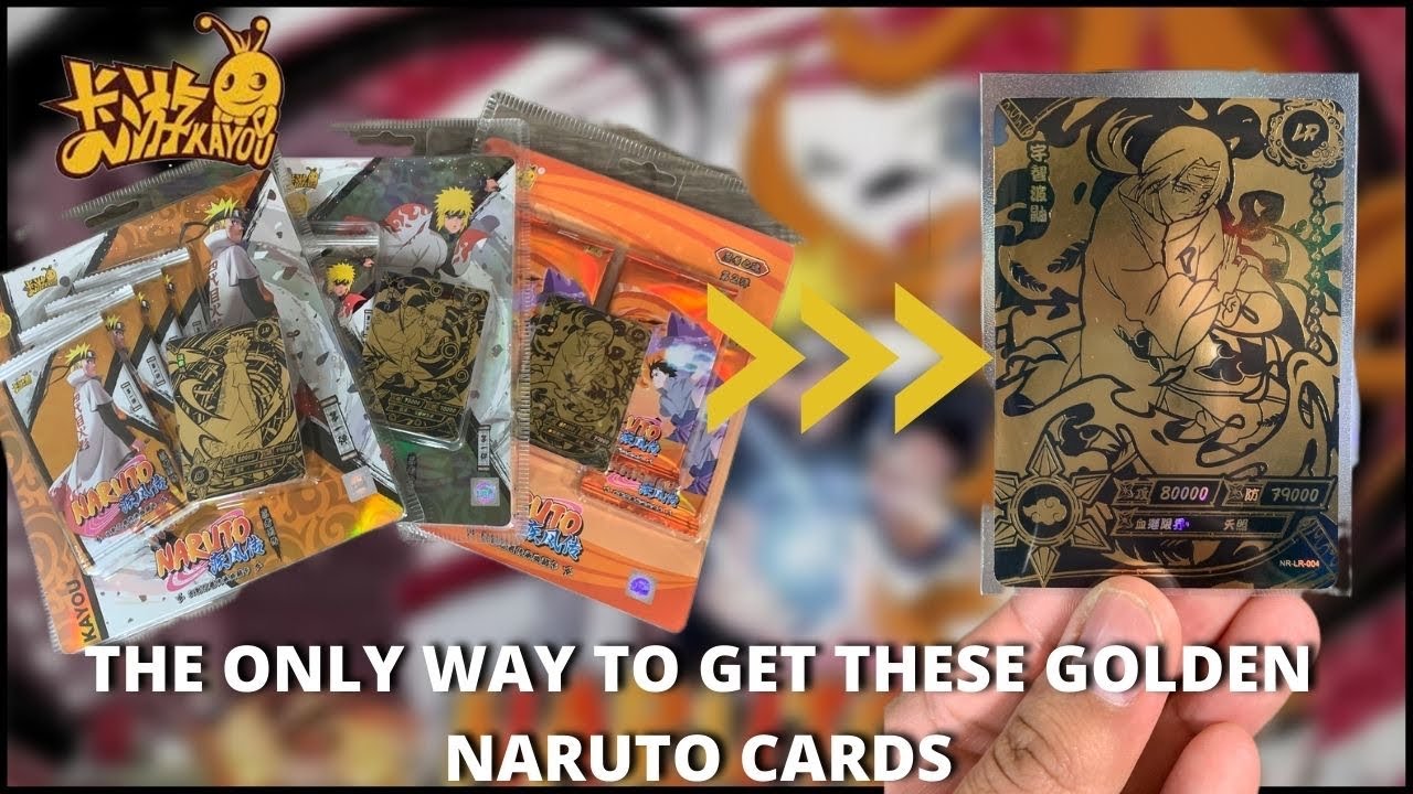These Golden Naruto Kayou Cards are beautiful 🤩 | LR 004/005/006