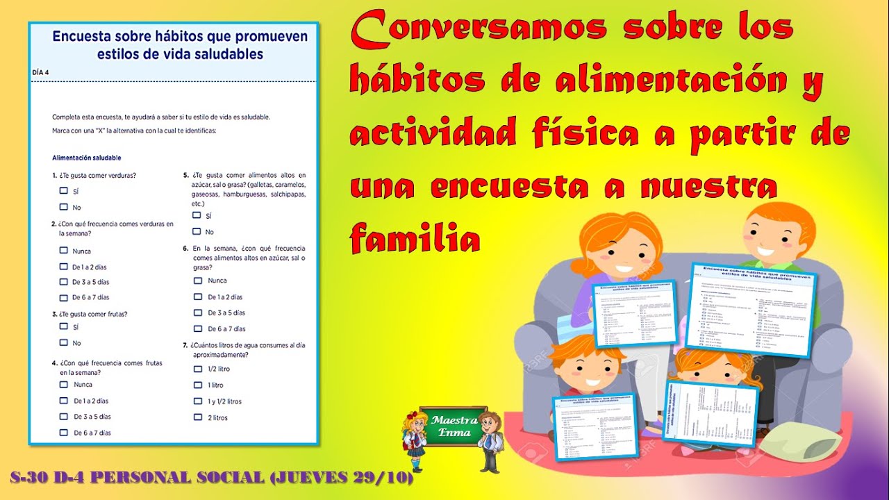 Conversamos sobre los hábitos de alimentación y actividad física a