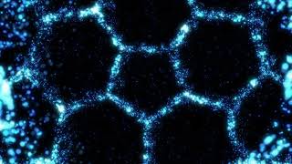 After Effects particle hexagon OBJ background. particles overlay. Background video free download HD