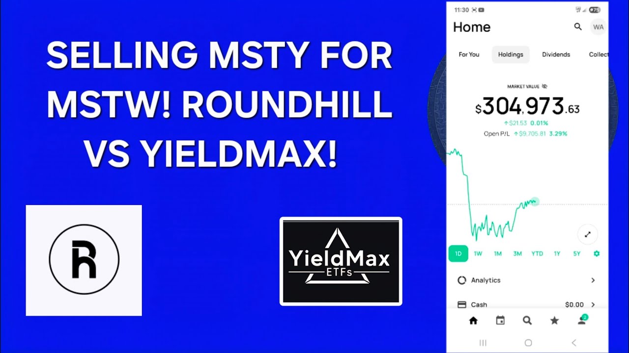 MSTY OR MSTW WHICH ONE IS BETTER? YIELDMAX OR ROUNDHILL? - YouTube