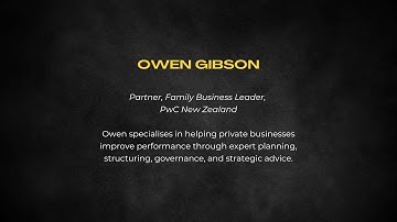 Hurricanes Alumni Business Networking Event - Guest Speaker One - Owen Gibson PWC