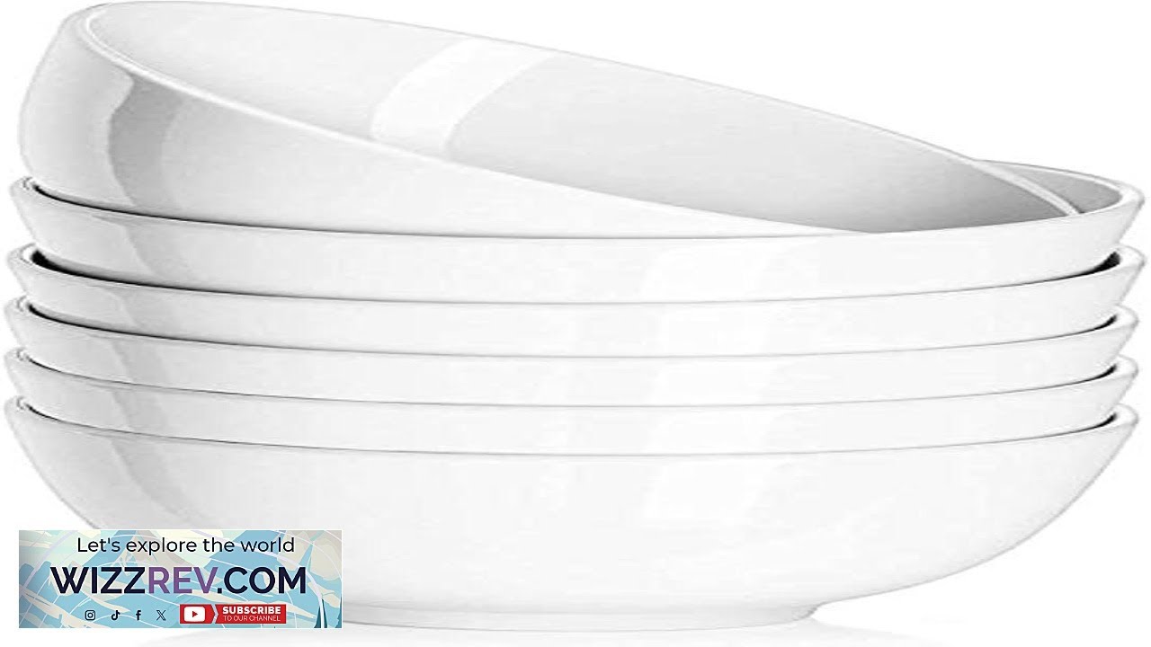 DELLING Ultra Strong 22 Ounce Soup Bowls Cereal Bowl 6 inch Bowls Set