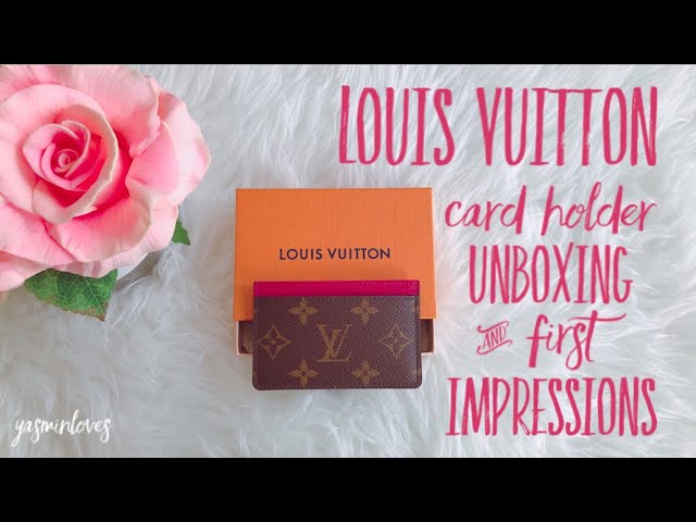 LOUIS VUITTON CARD HOLDER IN REVERSE MONOGRAM * What Really Fits Inside *  Review Wear & Tear 