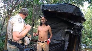 Police Catch Him Building Forts On State Land - Illegal Camping
Bodycam Footage of FWC Officers Raiding an illegal campsite found on state lands. Upon arrival the officers observed a shirtless man, pushing a bicycle, with a trailer in tow. When questioned the man admitted to living in the structure but claimed not to have built it originally.
Donny Rapture,POLICE WATCH,cops,bodycam,body camera,police,news law&crime network,code blue cam,police interaction,police officer,crime documentaries,crime documentary,dui,police activity,police videos,POLICE INSIDER,police insider uncut,first amendment audit,1st amendment audit,inside edition,corrupt cops caught on camera,cop,live pd,a&e,law and crime network,crime,law enforcement,donut operator,FWC,Fish And Wildlife,Hunting,Fishing Police Catch Him Building Forts On State Land - Illegal Camping