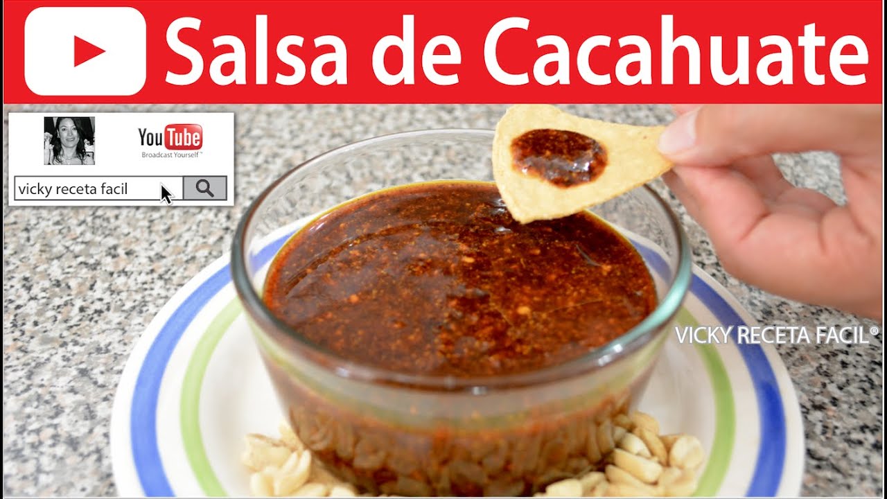 SALSA DE CACAHUATE | #VickyRecetaFacil | VICKY RECETA FACIL