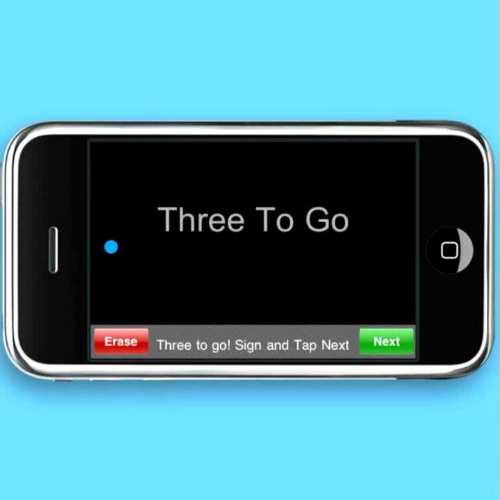 iSignOn signature authentication on the iPhone touch screen [Initial Setup and Use]