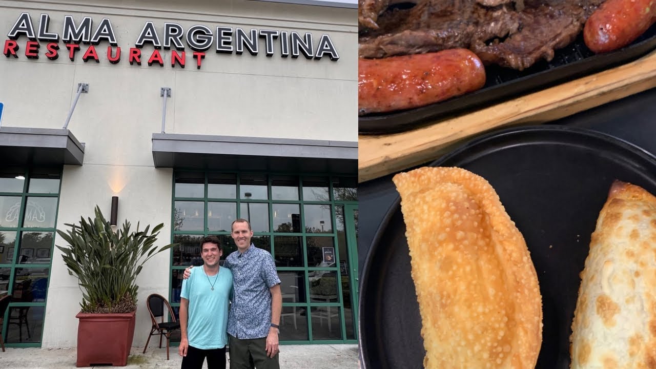 Yanqui come su primer asado argentino en estados unidos