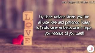 Happy Birthday Wishes, Quotes & Messages For Mother