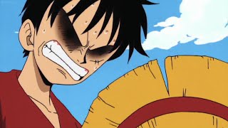 Buggy Scratches Luffy Straw Hat | One Piece