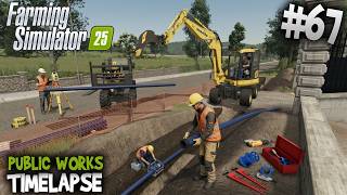 💧 New Water Pipeline Project! 🚧 Komatsu PC98 & Renault K480 👷 FS25