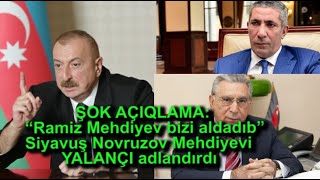 Ramiz Mehdiyev toya dəvət etdiyi şəxsləri necə aldadıb? - Siyavuş Novruzov açıqladı