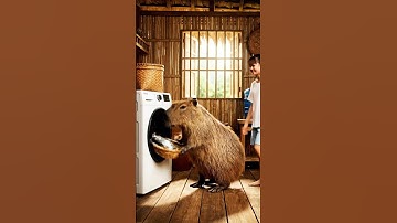 Capy phá máy giặt của bà và cái kết  #capybara