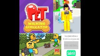 Pet Walking Simulator [GRINDING AREAS/CODES!]