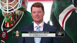 NHL Network s Top 10 Goalies Right Now Jesper Wallstedt