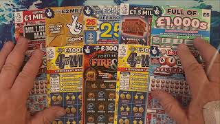 £40 mix of National Lottery scratch cards.