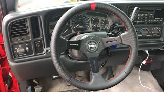 99 NBS GMC Sierra Grant Steering Wheel Install