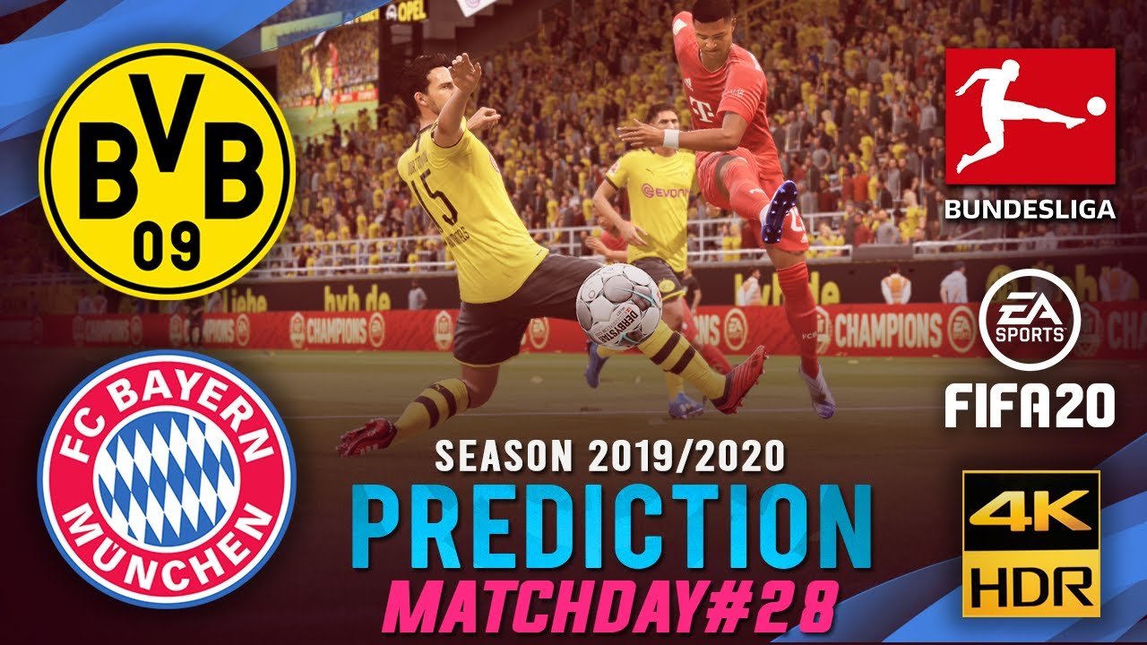 Dortmund vs FC Bayern | FIFA 20 Predicts: Bundesliga 2019/20 ● Matchday 28