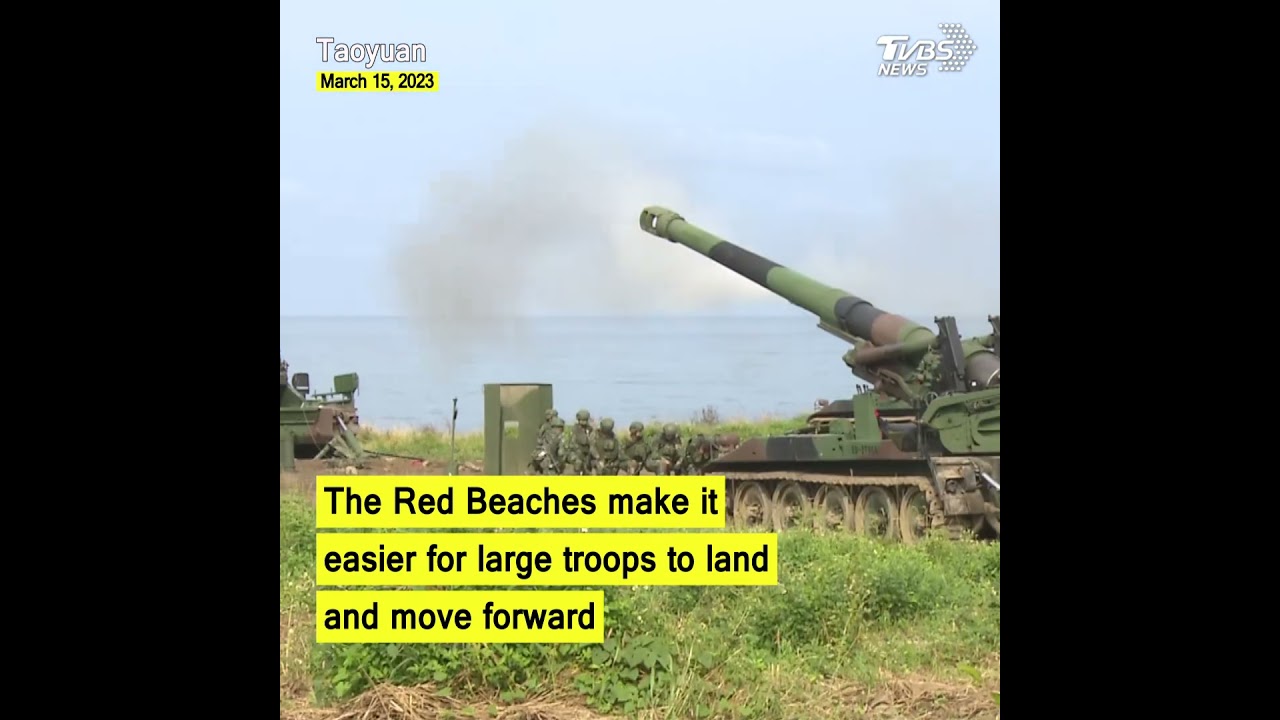 Taiwan schedules military training exercises on its 'Red Beaches' 