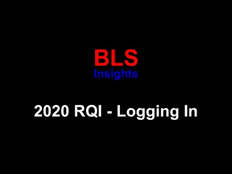 RQI - 2020 - Logging In