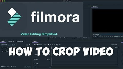 How to Crop Video in Filmora 9 : Tutorial for Beginners