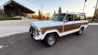 1991 Jeep Grand Wagoneer Walk Around and Drive Video