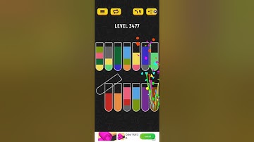 water sort puzzle level 3477